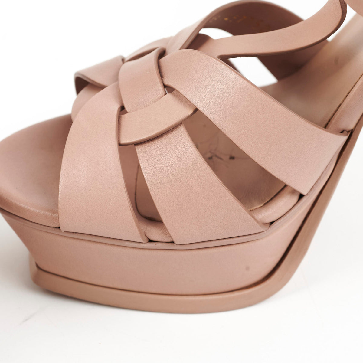 Saint Laurent Tribute Platform Heels Beige Size 40 - photo 11