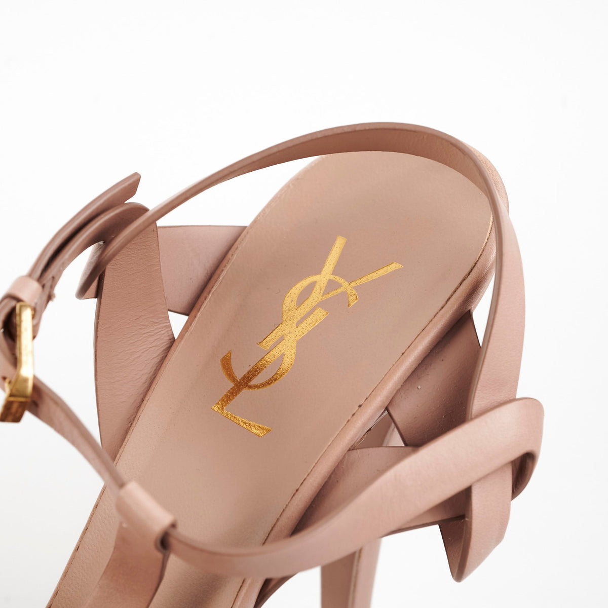Saint Laurent Tribute Platform Heels Beige Size 40 - photo 8