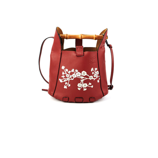 Loewe Bamboo Bucket Bag Dark Red - photo 1