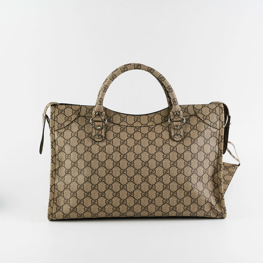 Gucci x Balenciga The Hacker Projoect Classic City Bag GG Coated Canvas - photo 2