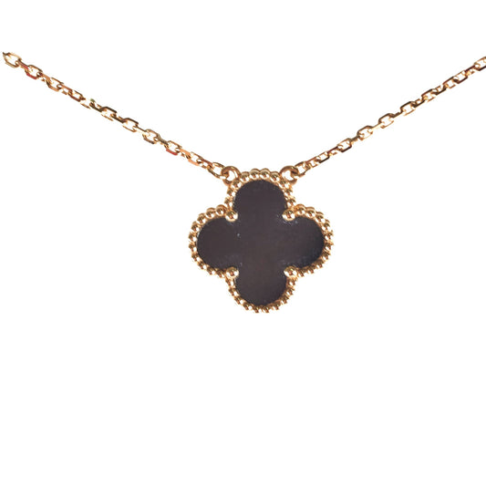 Van Cleef and Arpels Vintage Alhambra Onyx Necklace -2021 - photo 1
