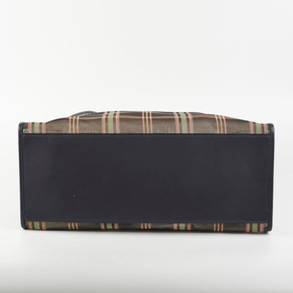 Fendi Large Mesh Plaid Shopper Tote - photo 4
