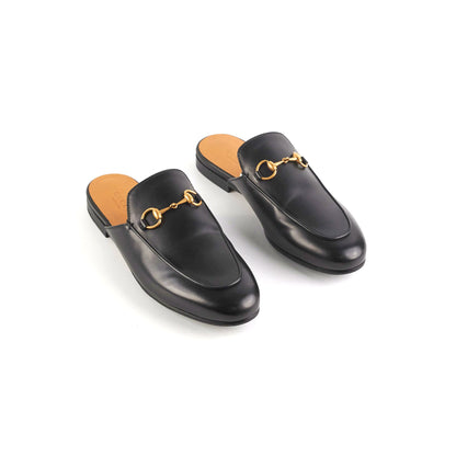 Gucci Princetown Leather Mules Size 37 - photo 1