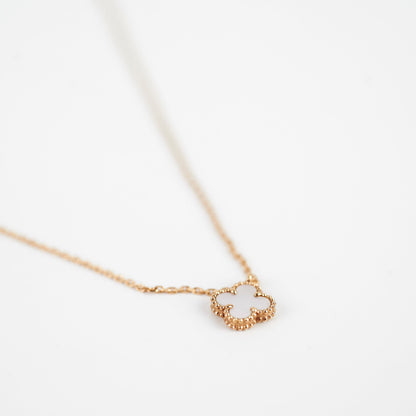 Van Cleef and Arpels Sweet Alhambra Mother of Pearl MOP Necklace - photo 9