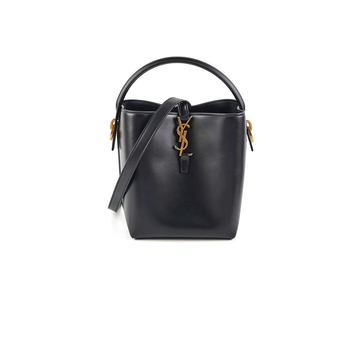 Saint Laurent 37 Small Black Bucket Bag - photo 1
