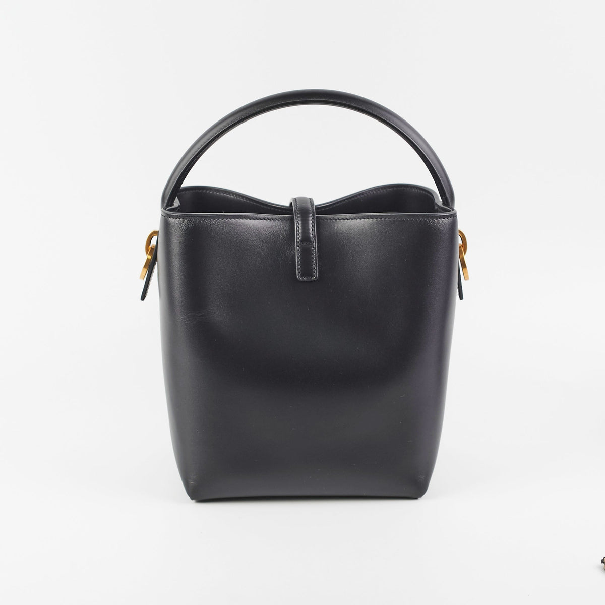 Saint Laurent 37 Small Black Bucket Bag - photo 2
