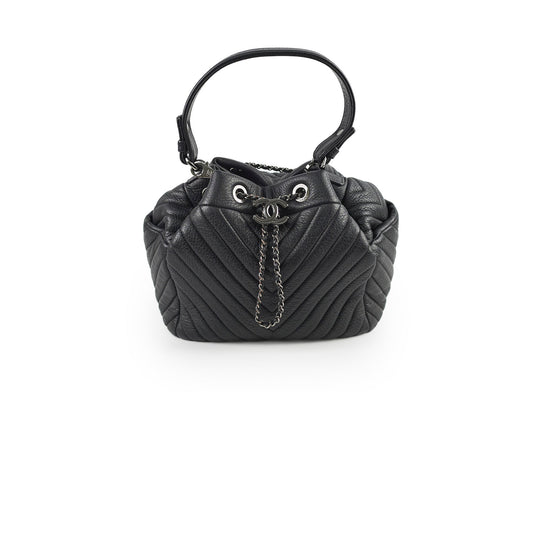 Chanel Black Bucket Bag Series23 - photo 1