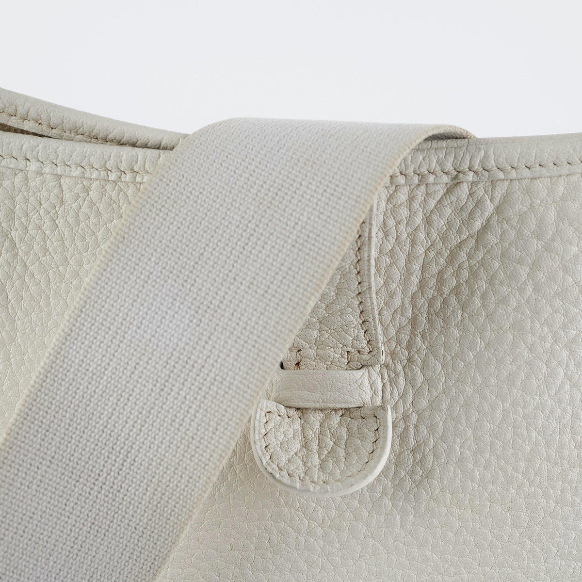 Hermes Evelyn 29 White Stamp E Square - photo 7