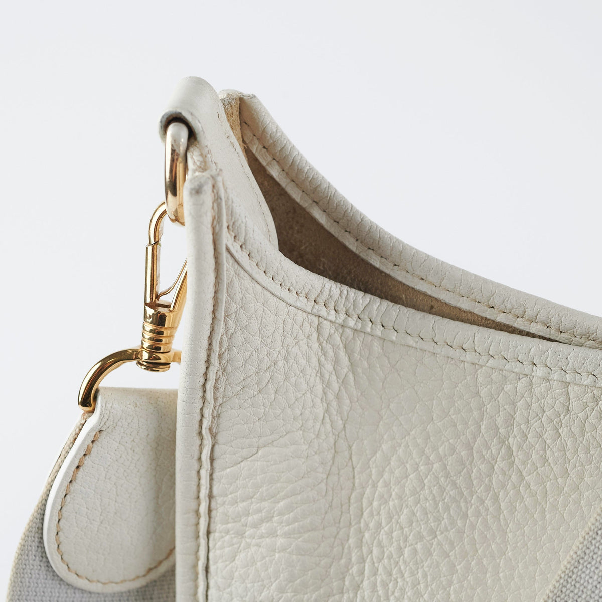 Hermes Evelyn 29 White Stamp E Square - photo 6