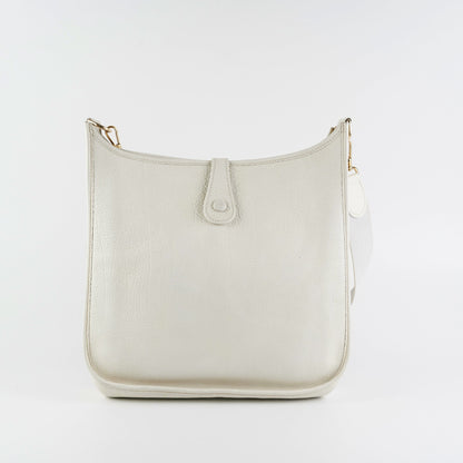 Hermes Evelyn 29 White Stamp E Square - photo 2