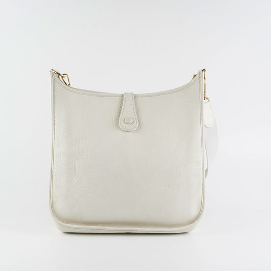 Hermes Evelyn 29 White Stamp E Square - photo 2