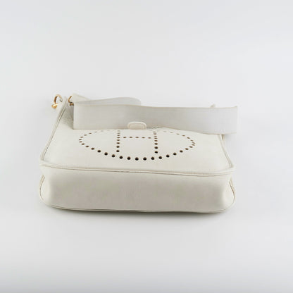 Hermes Evelyn 29 White Stamp E Square - photo 4
