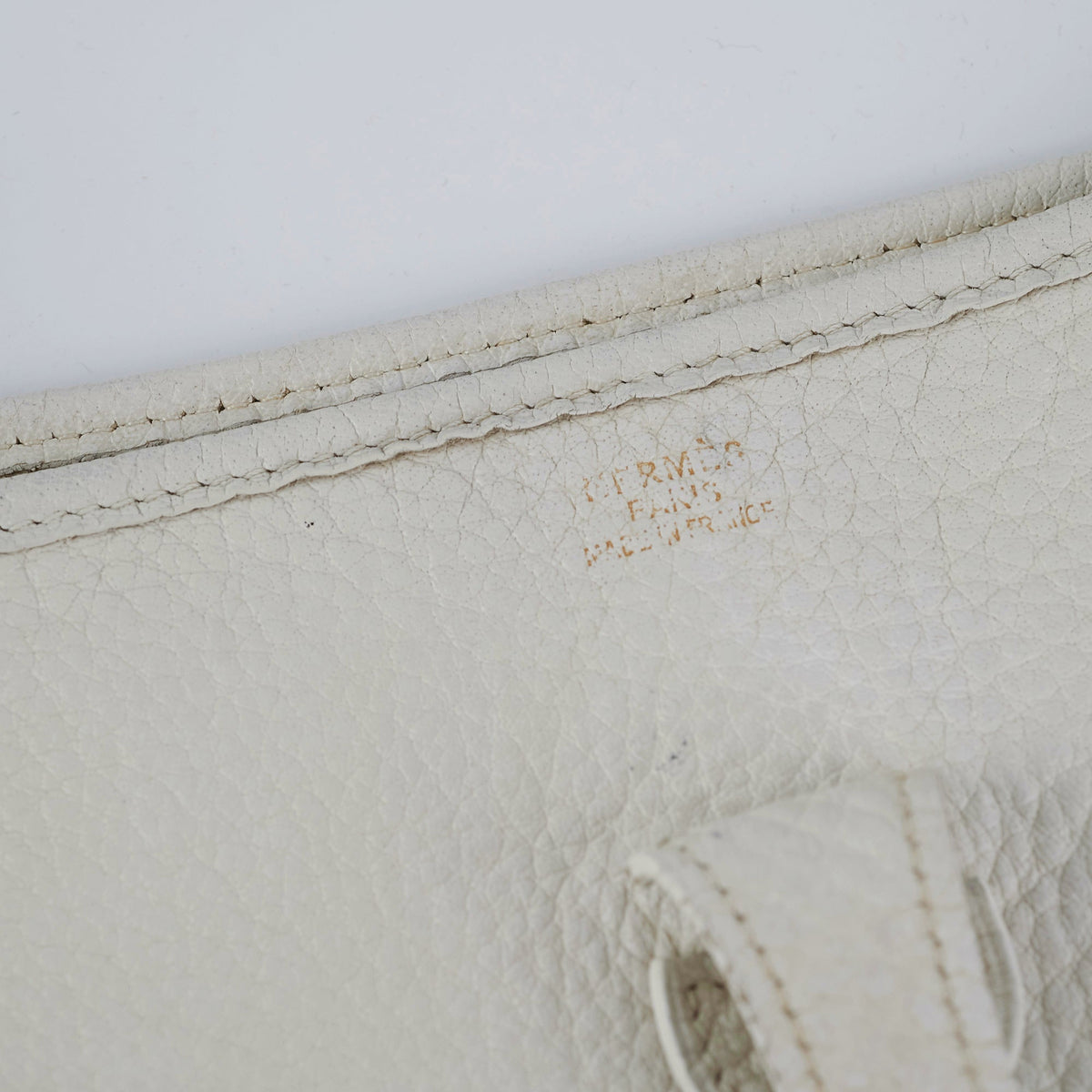 Hermes Evelyn 29 White Stamp E Square - photo 5