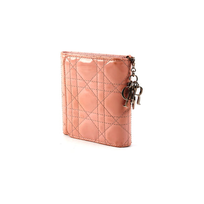Dior Mini Lady Dior Wallet Pink - photo 1