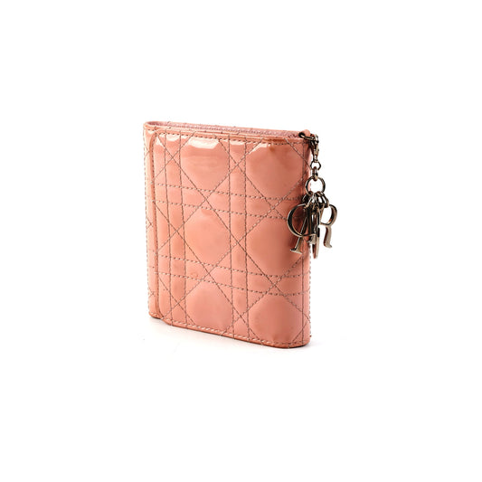 Dior Mini Lady Dior Wallet Pink - photo 1