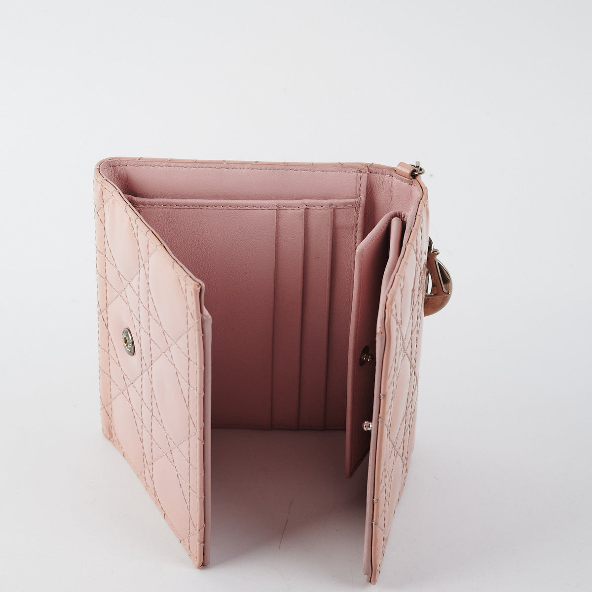 Dior Mini Lady Dior Wallet Pink - photo 8