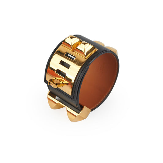 Hermes Kelly Dog Bangle Noir - [Q] Stamp - photo 1