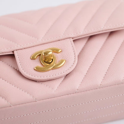Chanel Mini Rectangular Chevron GHW - photo 11