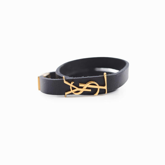 Saint Laurent Bracelet Black Leather - photo 1