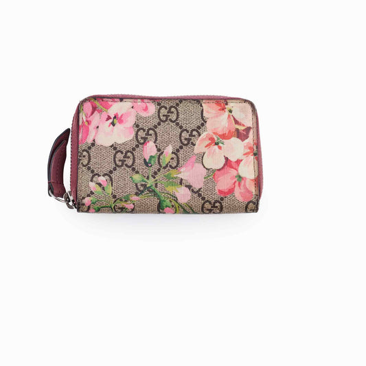 Gucci GG Supreme Blooms Zip Around Wallet - photo 1