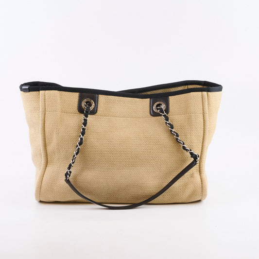 Chanel Deauville Tote PM Sand/Black - photo 2