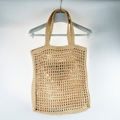 Prada Raffia Crochet Natural Tote Bag - photo 2