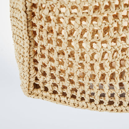 Prada Raffia Crochet Natural Tote Bag - photo 9