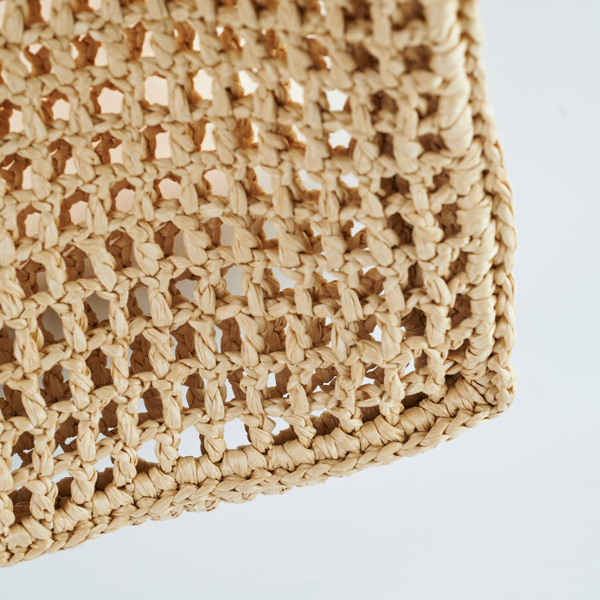 Prada Raffia Crochet Natural Tote Bag - photo 8