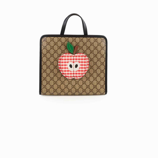 Gucci Apple GG Supreme Monogram Canvas Tote - photo 1