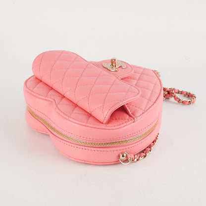 Chanel Heart Bag Large Lambskin Pink (Microchipped) - photo 4
