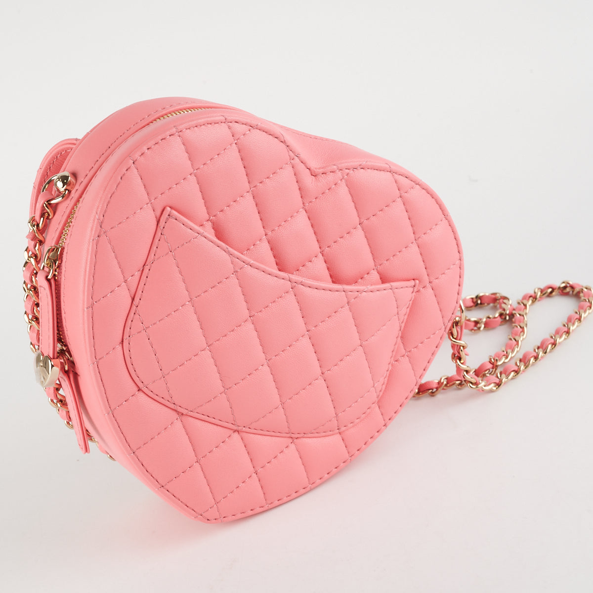 Chanel Heart Bag Large Lambskin Pink (Microchipped) - photo 7