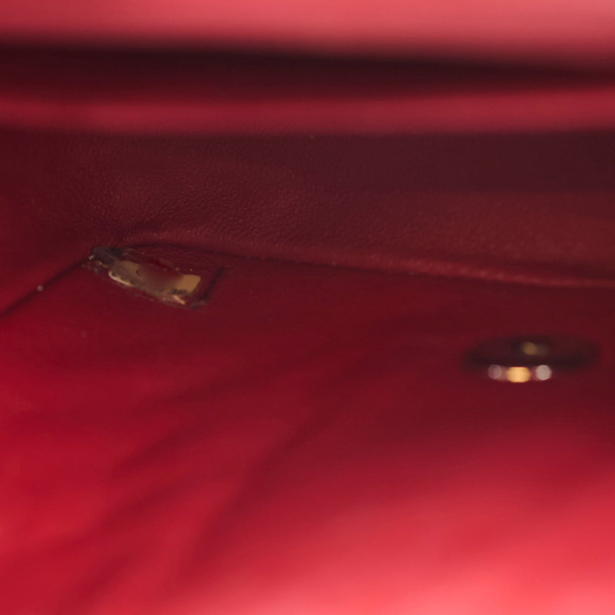 Chanel Caviar Chevron Mini Square Red - photo 7