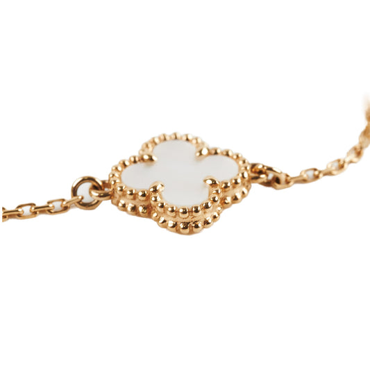 Van Cleef & Arpels Sweet Alhambra White Mother Of Pearl Bracelet - photo 1
