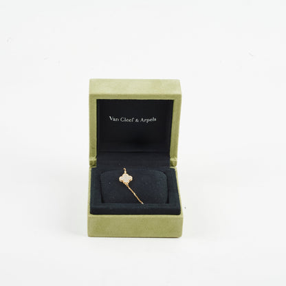 Van Cleef & Arpels Sweet Alhambra White Mother of Pearl Bracelet Yellow Gold - photo 2