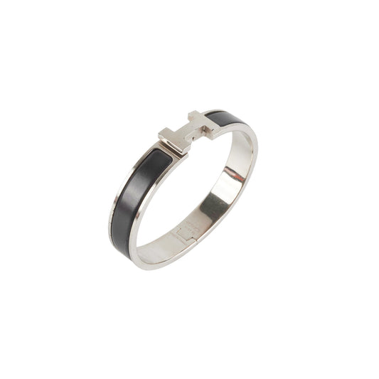 Hermes Black H Bracelet - photo 1