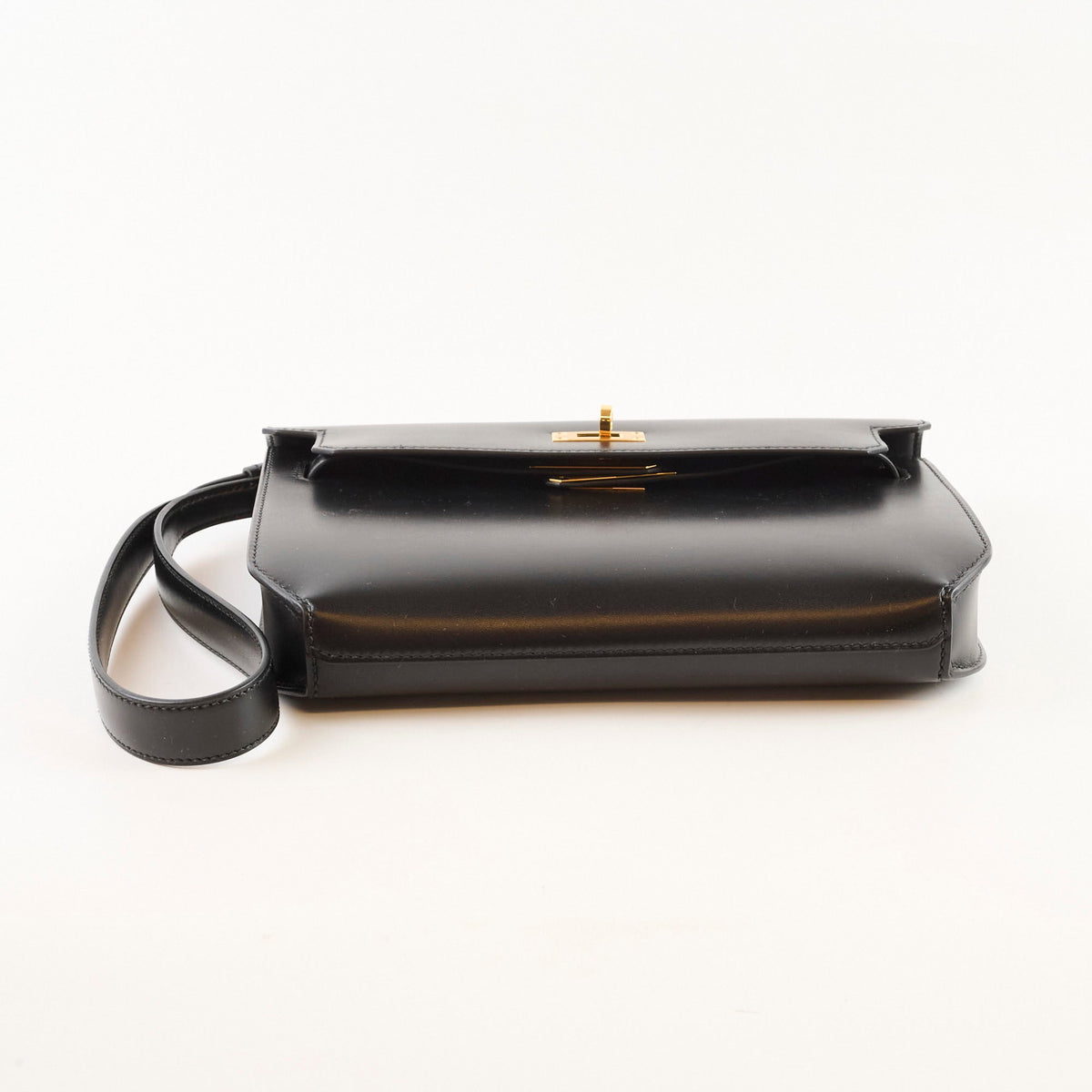 Hermes Kelly Depeches 25 Tadelakt Noir Black(U Stamp) - photo 4