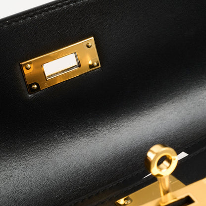 Hermes Kelly Depeches 25 Tadelakt Noir Black(U Stamp) - photo 5
