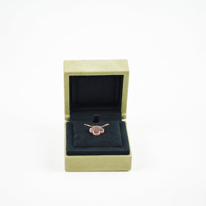 Van Cleef & Arpels Vintage Alhambra Grey Mother of Pearl Necklace - photo 2