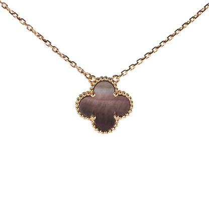 Van Cleef & Arpels Vintage Alhambra Grey Mother of Pearl Necklace - photo 1