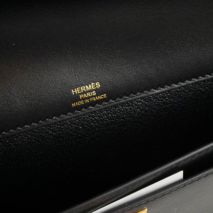 Hermes Kelly Depeches 25 Tadelakt Noir Black(U Stamp) - photo 8