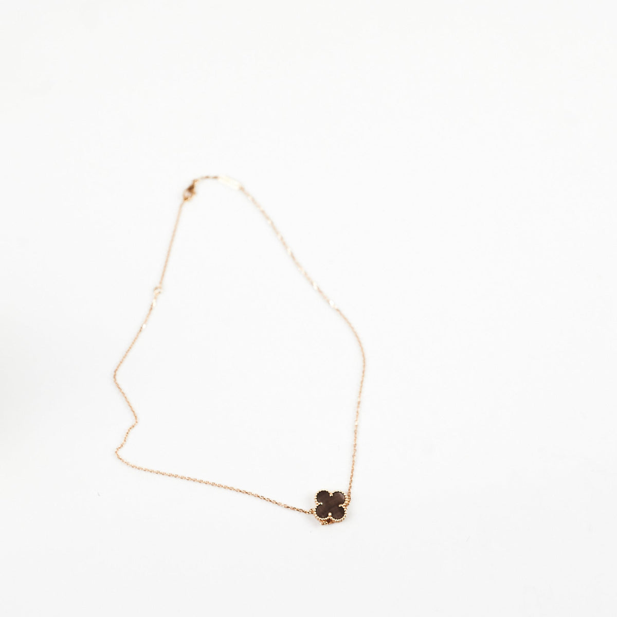 Van Cleef & Arpels Vintage Alhambra Grey Mother of Pearl Necklace - photo 4