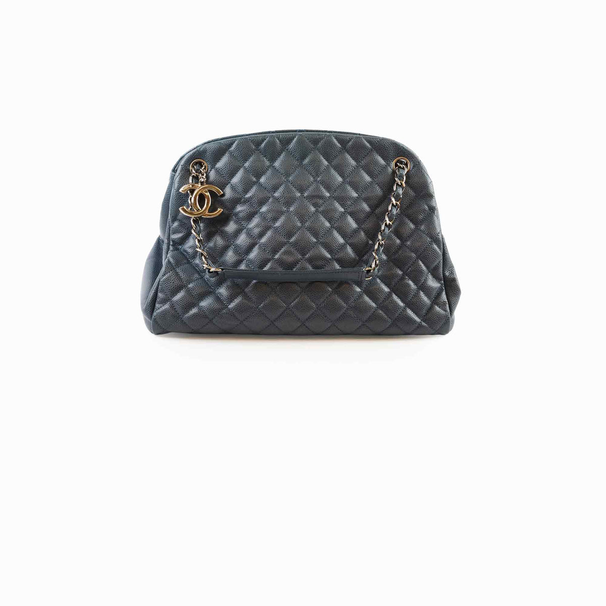 Chanel Mademoiselle Bowling Bag Blue - photo 1