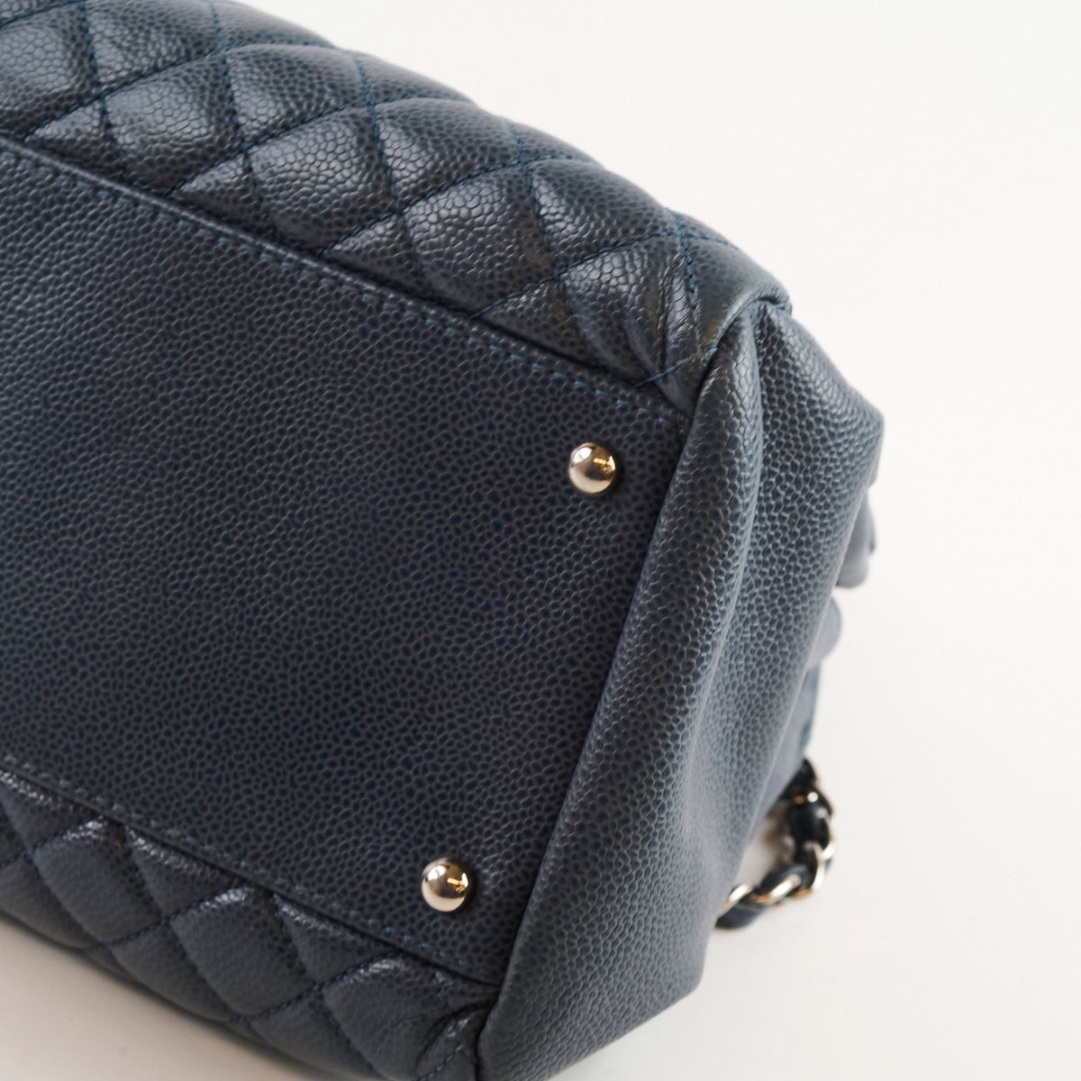 Chanel Mademoiselle Bowling Bag Blue - photo 9