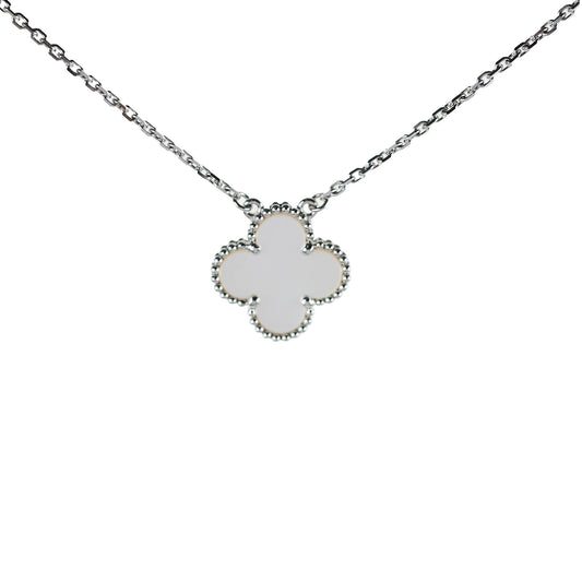 Van Cleef & Arpels VCA Vintage Alhambra Pendant Necklace White MOP - photo 1