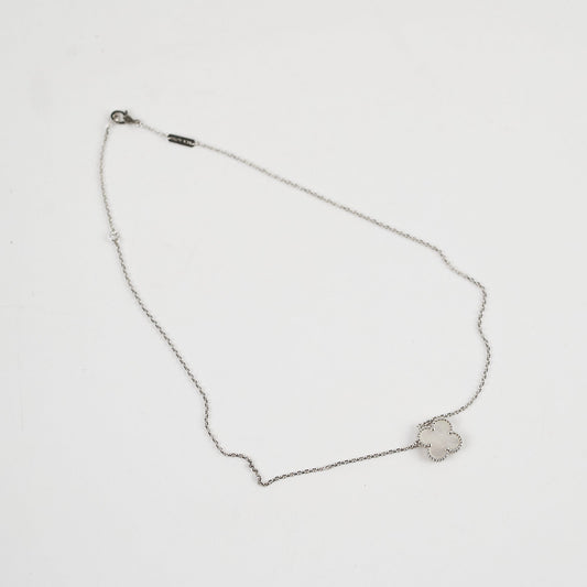 Van Cleef & Arpels VCA Vintage Alhambra Pendant Necklace White MOP - photo 2
