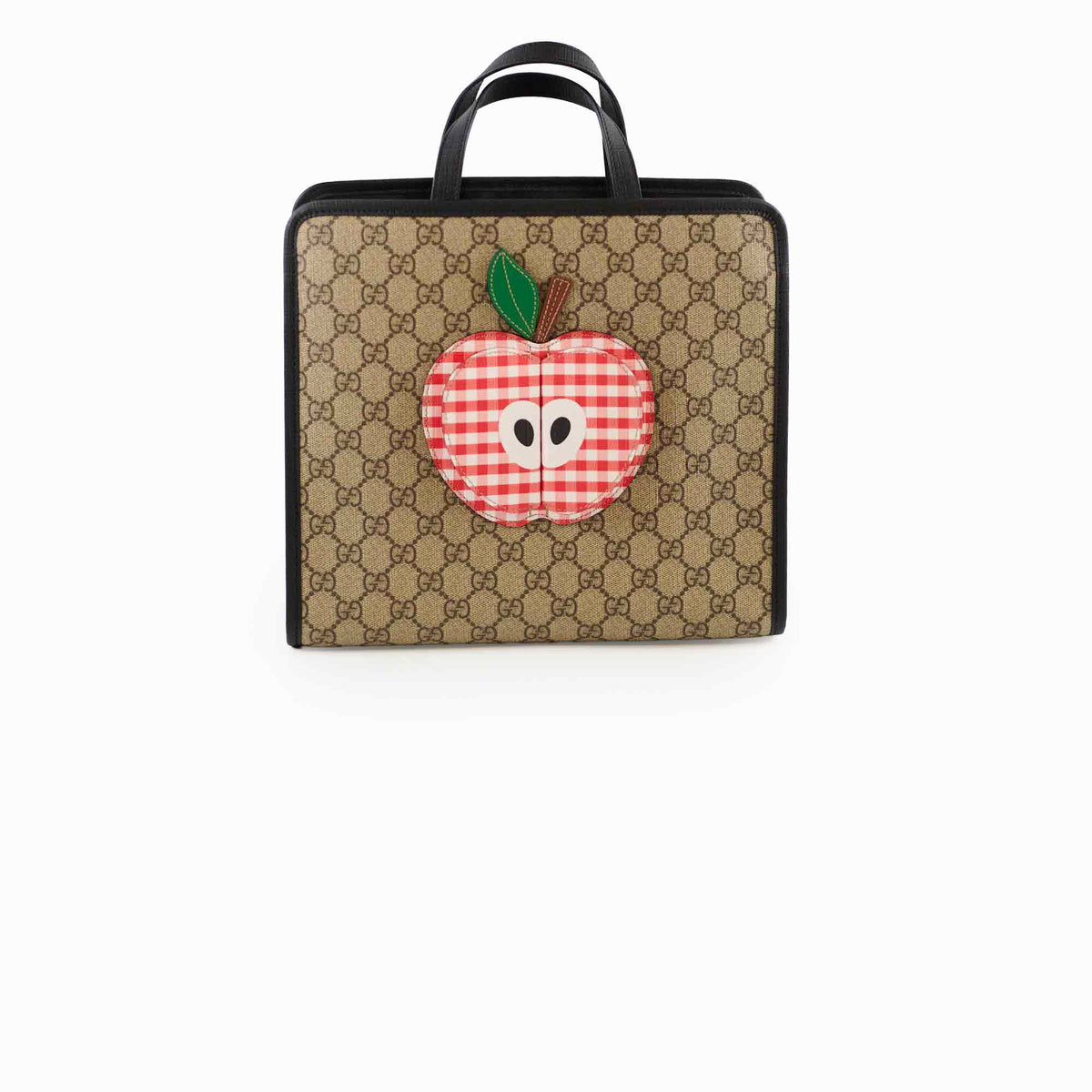 Gucci GG Supreme Apple Gingham Tote Brown/Black - photo 1