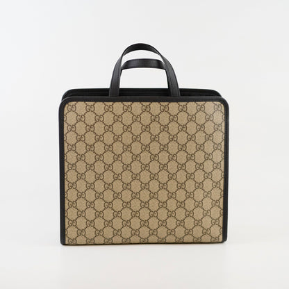 Gucci GG Supreme Apple Gingham Tote Brown/Black - photo 2