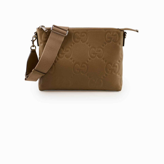 Gucci Jumbo GG Medium Messenger Bag Taupe - photo 1