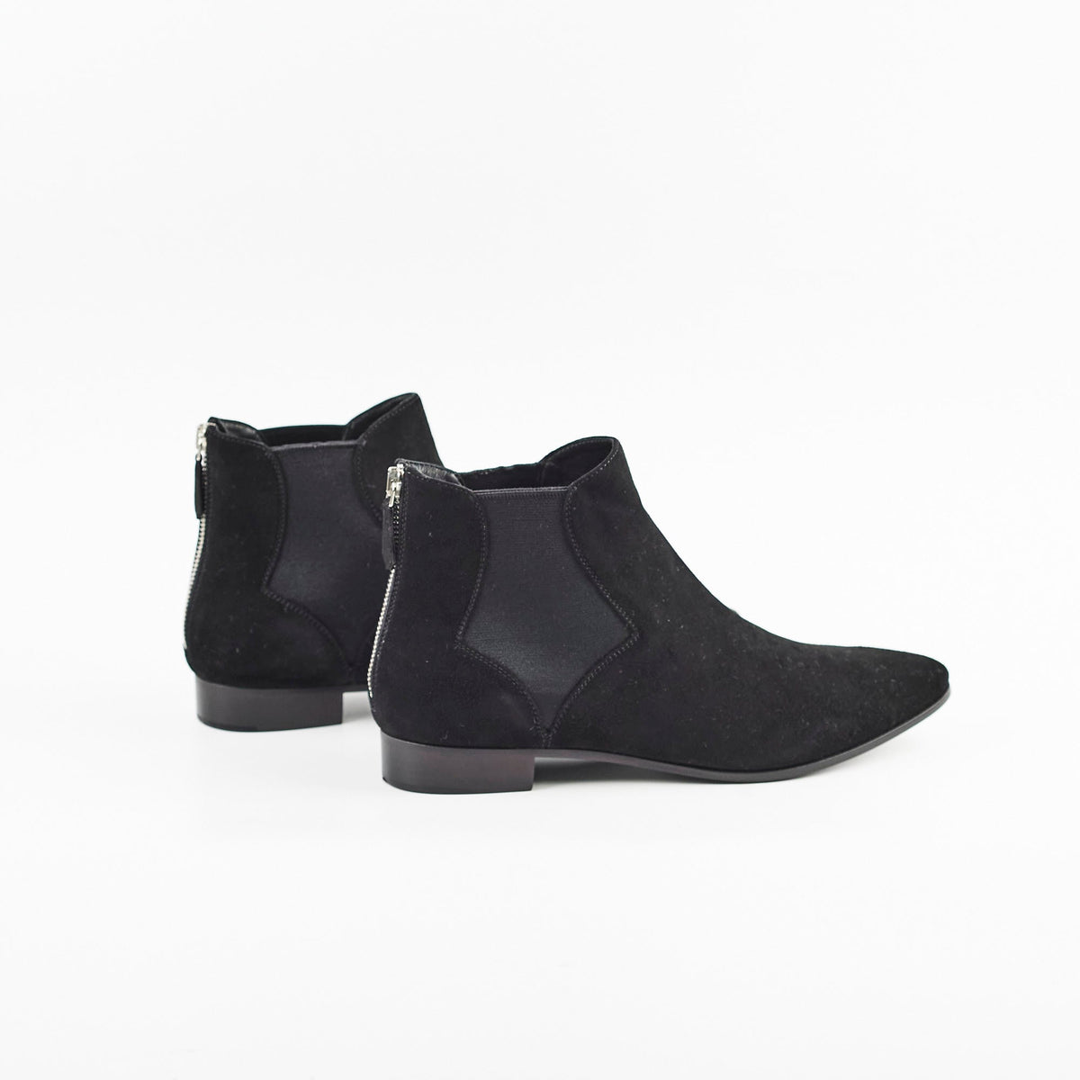 Prada Boots Suede Almond Toe Zip New - photo 3