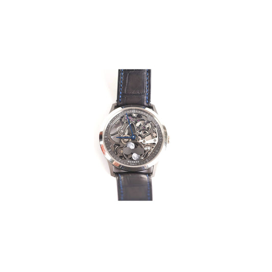 Hermes Slim D'Hermes Watch Squelette Lune 39.5MM Black - photo 1